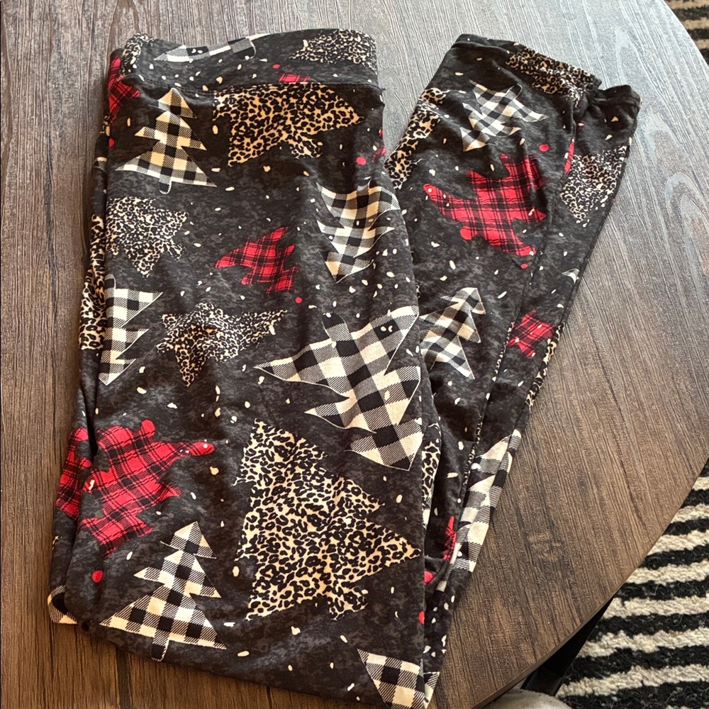 Christmas Tree Patterned Leggings